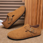 Birkenstock meeste 2025 s&uuml;gise uued moekad mitmek&uuml;lgsed &uuml;hetallalised Doudou kingad hingavad deodorandid madalad vabaaja lauakingad 39 pruun