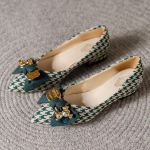 2024 Kevad ja S&uuml;gis Naiste Kingad Mitmek&uuml;lgsed Terava Ninaga &Otilde;mblustega Mood Uued Madalad Kingad Ruuduline Paelaga P&otilde;hilised K&otilde;rged Kontsad 41