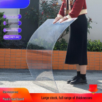 L&auml;bipaistev k&otilde;va PVC plaat, 5 mm plastleht, kummist deflektor ja PC vastupidav alusplaat 60*122 cm*3 mm High Transparency - 1 piece