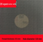 304 roostevaba terasega kootud v&otilde;rk, 6-500 silma, t&ouml;&ouml;stuslik paksendatud metalltraadist filter.