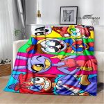 IMELINE DIGITSIRKUS Multifilmi tekk Soe Flanelltekid Pehme Mugav Tekk Diivan Reisitekk Voodivoodrid S&uuml;nnip&auml;evakink 75x90CM30x35inch