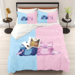 Stitchi tekikate komplekt Tekk Voodipesu 3D Laste voodipesu komplekt 3-osaline 1 tekikate Kuninglik suurus 90X200CM