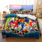 Sonic Kolme Seeria, Kolmeosaline Voodipesu Kodutekstiili Komplekt EU Single 135x200cm