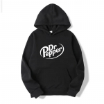 S&uuml;gisene soojus Dr Pepper kirjadega tr&uuml;kitud kapuutsiga dressipluus T&auml;navastiilis meeste polaar uus mood vabaaja dressipluus neutraalne pulloveri pealisosa S