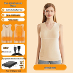 Mugav &otilde;mblusteta sametine soojendusega vest - Unisex talvine aluskiht fliisvoodri ja tasuta kohaletoimetamisega M (Recommended 80-100 catties) orange