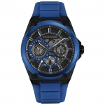 Montre - POLICE - PEWJQ2203240 - Bracelet cha&icirc;ne - Multifonction - &Eacute;tanche 5 ATM sinine