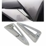 2pcs/set ABS Chrome Exterior Front Bumper Side Grille Cover Trim For Toyota C-HR CHR 2016-2017 2018 Car styling