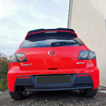 Mazda 3 Luukp&auml;ra 2006-2012 Tagumine Katuse Pagasiruumi Luugi Auto Spoiler Tiivad L&auml;ikiv Must S&uuml;sinik Universaalsed V&auml;limuse Aksessuaarid Unpainted
