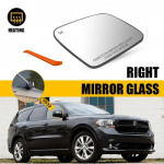 Passenger RH Side Heated Mirror Glass w/ Backing Plate For 2011-22 Dodge Durango