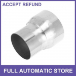 Mandrel Exhaust Pipe Adapter Concentric Reducers 2.75 OD to 3.5 OD Silver Tone