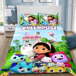 G-Gabbys D-Nukumaja Voodipesukomplekt Multikas Tekikate Padjap&uuml;&uuml;r Laste Magamistoa Kaunistus Lapsed &Uuml;he- v&otilde;i Kahekohaline Kohandatud Suurus EU Twin(135x200cm)