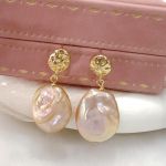 Naturaalsed &scaron;ampanjakarva, oranžid, roosad mageveep&auml;rlist k&otilde;rvar&otilde;ngad naistele baroksed k&otilde;rvar&otilde;ngad temperamentne mitmek&uuml;lgne h&otilde;bedase n&otilde;elaga klipsk&otilde;rvar&otilde;ngad ehted naised Silver needle/zircon inlay