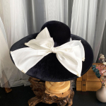 Talvine soe 100% vill Catwalk mudel tuule &auml;&auml;rega valge kikis&otilde;lme pael vaba aja daami fedorase m&uuml;ts naiste soe &otilde;uem&uuml;ts 56-58CM