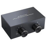 4-suunaline stereo kahesuunaline helil&uuml;liti 2&times;4/4&times;2 kanalit L/R Professionaalne RCA jaoturi l&uuml;liti Valija DVD helis&uuml;steemidele must