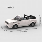 Cabrio Avatavad Autod Linnasportlased Kiirpaat Ehitusklotsid Tellised S&otilde;iduk Laste M&auml;nguasjad Kingitus MOC Golf MK1 Cabriolet