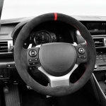 For Lexus IS250 2014 2015 IS300 IS350 IS F-Sport IS200t 2016 2017 hand-stitched suede Non-slip Non-slip car Steering Wheel Cover 3