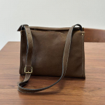 Johnature Ehtne Nahast Suure Mahutavusega Naiste Kott Mitmek&uuml;lgne T&ouml;&ouml;le K&auml;imiseks Pehme Veisenahast &Otilde;la- v&otilde;i Crossbody Kott