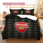Arsenal Football Club Muster Voodipesu Kodukaunistus S&uuml;nnip&auml;evakingitus (1 * tekikott + 2 * padjap&uuml;&uuml;r, ilma t&auml;idiseta) 135x200cm