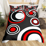 Sebra mustriga tekikottide komplekt King Size Abstraktne triip Loomanaha voodipesukomplekt Geomeetrilised jooned Moodne pol&uuml;estrist tekikott EU Single(135*200cm)3pcs