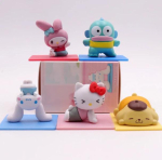 Uus s&otilde;lm ja jooga Kuromi Cinnamoroll Pimekast Kawaii Miniatuurne Dekoratiivne Tegevuskuju Trendikad M&auml;nguasjad Armas T&uuml;drukute S&uuml;nnip&auml;evakingitus