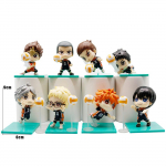 8 tk Haikyuu mitme tegelase kujukest Armsad anime laua kaunistused Kogutavad mudelid M&auml;nguasjad Laste kingitused Tugi