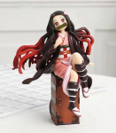 15CM Kamado Nezuko Demon Slayer Kimetsu No Yaiba Kuju Anime Lauapealne Golfimudel M&auml;nguasi Kingitus Kollektsiooni Kaunistused Kunstiteos PVC