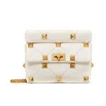 Valentino Roman Stud keskmine &otilde;lakott Valge Naiste &otilde;lakotid XW2B0I82BSF-098 Basic Set (Bag+Dust Bag)