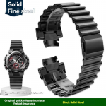 Casio G-SHOCK seeria MTG-B3000B/BD modifitseeritud kiirkinnitusega terasest riba, magnetiline pannal, roostevabast terasest metallrihm MTG-B3000mm must