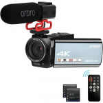 Cam&eacute;scope 4K - ORDRO - AX10 - Vision nocturne infrarouge - &Eacute;cran tactile IPS - Wi-Fi int&eacute;gr&eacute;