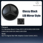 Autokleeps Mercedes Benzi jaoks H&otilde;bedane ja Must OE Stiilis Esiv&otilde;re T&auml;he Embleem Kroomitud Logo Embleem Sobib Mercedes Benz E200 E25