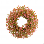 Uksep&auml;rja kunstlillekink Elegantne kevadsuvine rippp&auml;rja pulmadeks pink