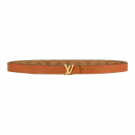 LOUIS VUITTON IKooniline monogrammiga sile pandla kahek&uuml;lgne l&otilde;uend metall&auml;&auml;rega nahast v&ouml;&ouml; naiste stiil pruun/hele pruun laius 2 cm 80-Original Box pruun/helepruun v&auml;rv