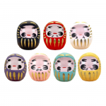 Waraku Fuuka &Otilde;nnelik Daruma Feng &Otilde;nnelik Kaitse Valge 7-V&auml;rviline Komplekt, Shui, V&otilde;lu, Kuri, Punane, Kollane, Roosa, Roheline, Must, Lilla, (7-v&auml;rviline komplekt) mitmev&auml;rviline