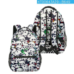 Hip Hop Kpop Nooruslikud Koolikotid Unisex Armas Panda Reiskotid 3D Prindiga Oxford Veekindel S&uuml;learvuti &Otilde;lakotid beež