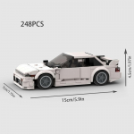MOC Klassikaline Auto Linn Super V&otilde;idus&otilde;it Loov S&otilde;iduk S13 240sx Mudel Ehitusplokk V&otilde;idus&otilde;it J&otilde;ulukink M&auml;nguasi