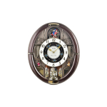 SEIKO Veekindel igap&auml;evaseks kasutamiseks Kvartsmehhanism Plastikust seinakell Unisex Must QXM384B QXM384B QXM384B