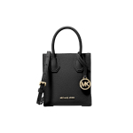 Michael Kors Mercer Klassikaline Prantsuse Commuter Kirjaga Akordionkott Crossbody &Otilde;lakott Nahast T&otilde;mblukuga Mini Naiste kotid Must 35S1GM9T0L-001 Basic Set (Bag+Dust Bag)