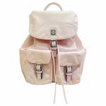 Tory Burch Virginia 90ndate klassikaline stiil Reguleeritava v&otilde;rkrihmaga riidest seljakott Naiste seljakott Roosa 169165-600 Basic Set (Bag+Dust Bag)
