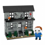 (Michael Myersi maja) Michael Myersi Halloweeni Maja 586 tk Komplekt - Hariduslikud Ehitusklotsid & Figuurid, Laudade Kaunistus Michael Myers House
