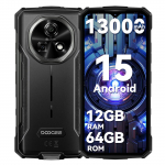 DOOGEE FIRE 5 Android 15 Tugevdatud nutitelefon 13000mAh akuga, 12GB+64GB/2TB laiendatav nutitelefon, 6.6 HD+ 90Hz IPS, 13MP kaamera, NFC, IP68/69K hall v&auml;rv