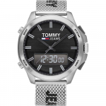 Tommy Hilfiger Ajalooline Kollektsioon Must T&auml;hik H&otilde;bedane Metall Meeste Kvartsikell 1791765 must