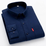 5XL 4XL Oxford 100% Puhas Puuvill Meeste &Uuml;hev&auml;rviline Pikkade Varrukatega S&auml;rk Vabaaja Ametlik Suur Suurus Sinine Valge S&auml;rk Meeste Pikkade Varrukatega 43 tumesinine v&auml;rv