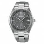 Seiko Selection SBTM347 Valmistatud Kuup&auml;ev Hall S-seeria Premium Roostevabast Terasest Meeste Kell, Jaapan, P&auml;ikeseenergia, Raadiojuhtimisega, Kalender, Ketas,