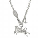 Vivienne Westwood Hobuseaasta Piiratud V&auml;ljaanne Tilkuva Sf&auml;&auml;ri Mustriga Kaelakee Unisex kaelakee H&otilde;bedane Messing 630203IF-02P019 Basic Packaging-Dust Bag+Box