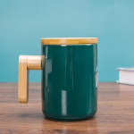 Puidust k&auml;epidemega keraamiline kruus Originaalsed kruusid Kohvitassid Ilusad teekruusid Kalap&uuml;&uuml;giks Kruus kaanega Termokruus J&otilde;ulud &Otilde;lu Anime Komplekt