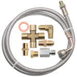 Uus turbo&otilde;li toitetoru komplekt Universaalne &otilde;litagastustoru komplekt &Otilde;li &auml;ravoolutoru komplekt koos 1/8 NPT, 90&deg; 4 AN kuni 1/8 NPT &uuml;hendajaga