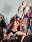 One Piece Frankie P&auml;ikesem&uuml;tsiklubi Kaks aastat tagasi Liigutatav PVC Anime Kuju 13.77 tolli/35 cm Lemmikud Laua seadistus M&auml;nguasjad Kingitused With box brown