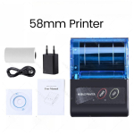 80mm / 58MM Restorani Supermarketi &Auml;ri Termoprinter Kaasaskantav Mini Piletiprinter POS S&uuml;steem Bluetooth T&scaron;ekiprinter 58mm Receipt Printer