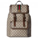 Gucci Ophidia GG Supreme L&otilde;uend Web Triip Klapiga Seljakott Kuldse Topelt G Logoga Unisex Luksuslikuks Igap&auml;evaseks Kasutamiseks Basic Set (Bag+Dust Bag)