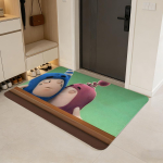 koomiks O-Oddbods P&otilde;randa matt Flanellist Uksematt Libisemiskindel Imav Pestav Siseruumides Kodune Vaip 160cm x 200cm
